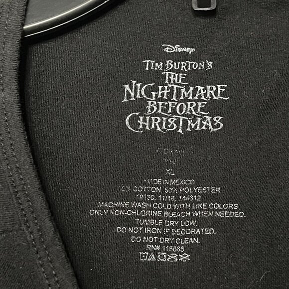 Disney Tim Burtons Nightmare Before Christmas "Now & Forever" XL Long Sleeve - Picture 2 of 5